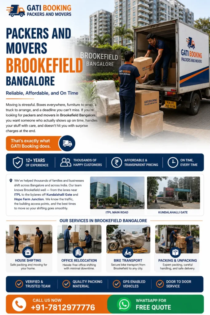 Packers and Movers Brookefield