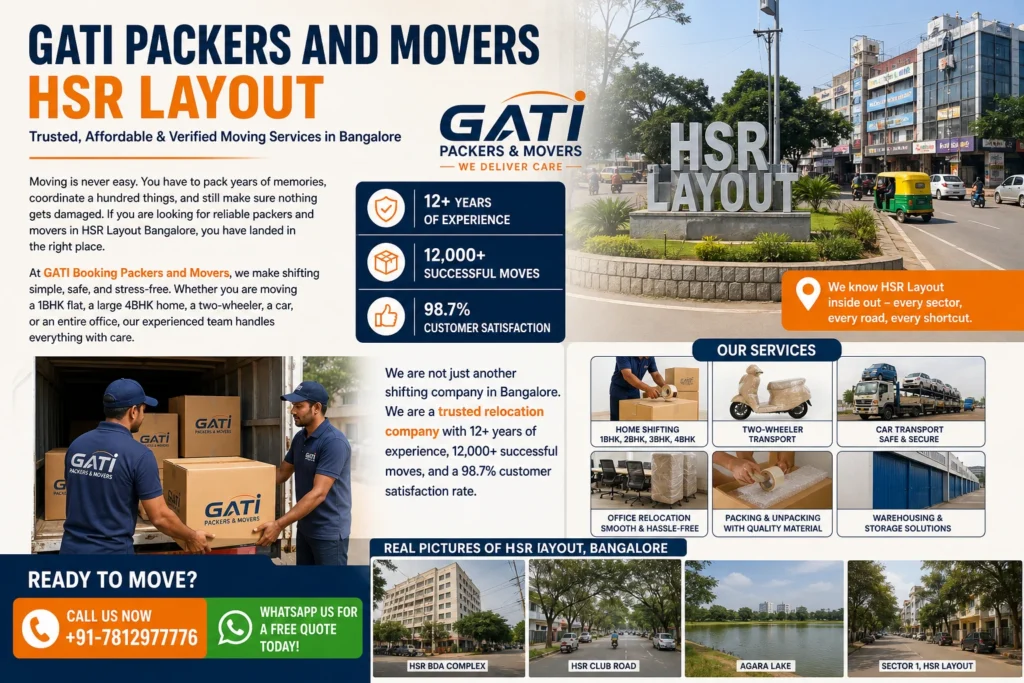 Packers and Movers HSR Layout